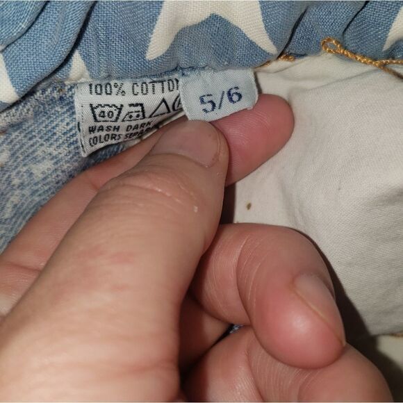 Vintage fused Patriotic jean hi rise shorts 5 / 6 - Picture 8 of 8